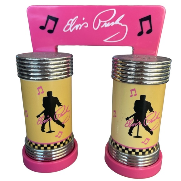 Elvis Presley Kitchen Rare Vintage 9s Elvis Presley Salt N Pepper Shaker With Stand Never
